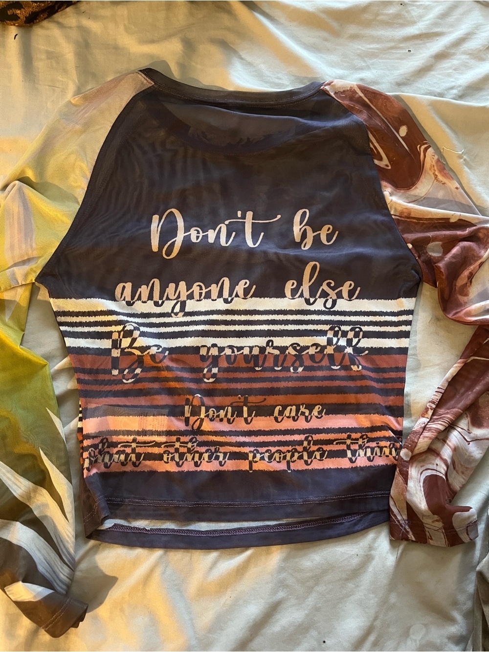 Floral Graphic Long Sleeve Tee - Multi-Color